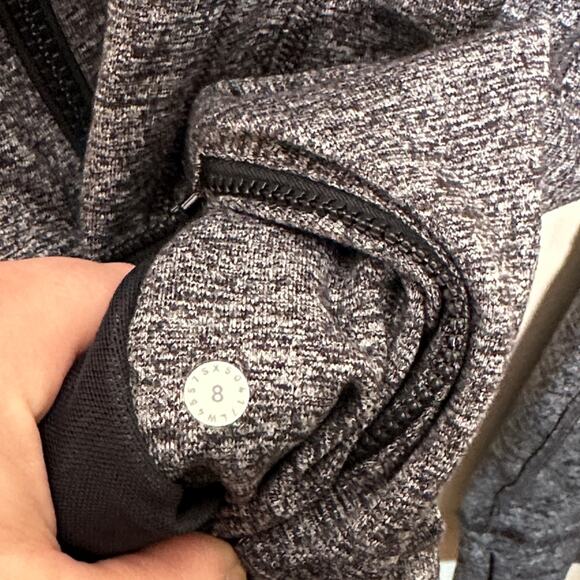 LULULEMON Define Jacket Heathered Black Gray Sz 8 {3K44} - Picture 7 of 7